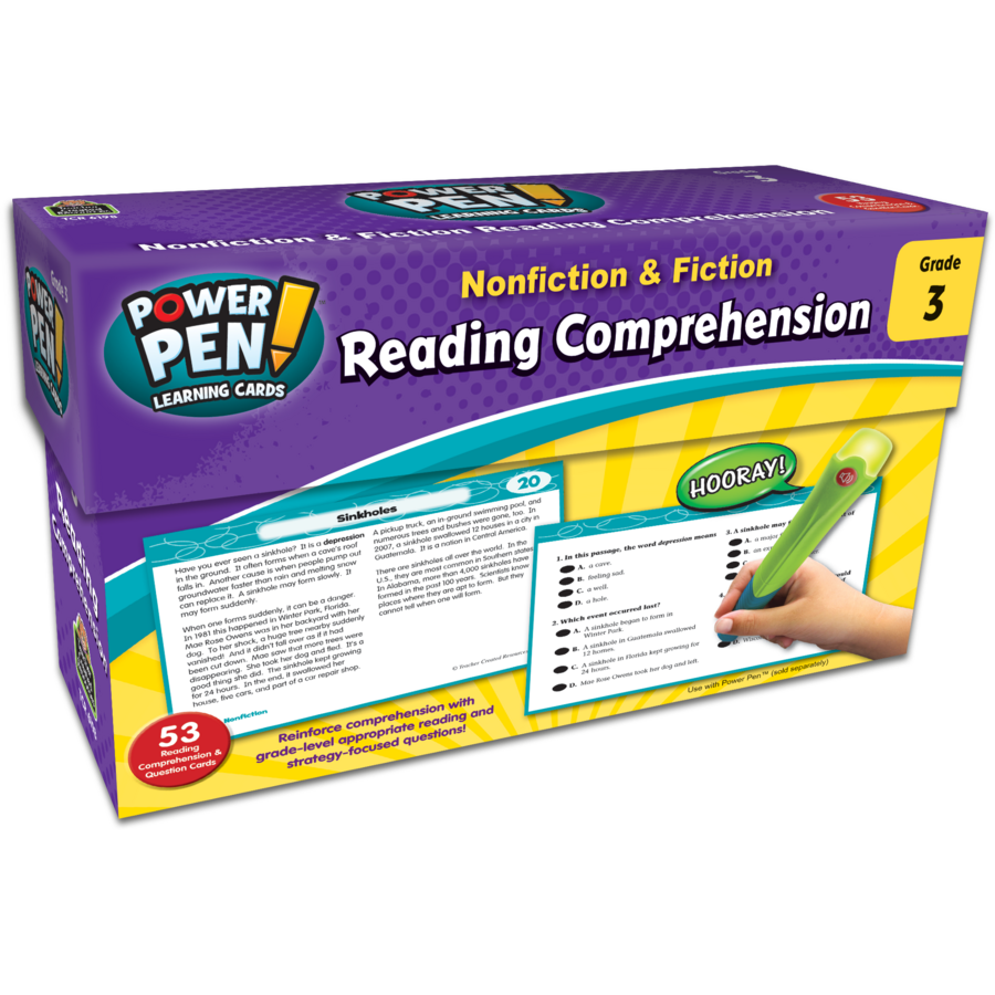 Power Pen Learning Cards: Reading Comprehension Grade 3 - TCR6198 | Teacher  Created Resources