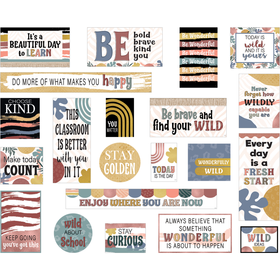 Wonderfully Wild Mini Bulletin Board TCR6679 Teacher Created Resources