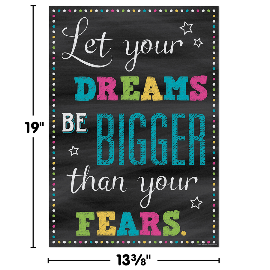 Let Your Dreams Be Bigger Than Your Fears Positive Poster TCR7405