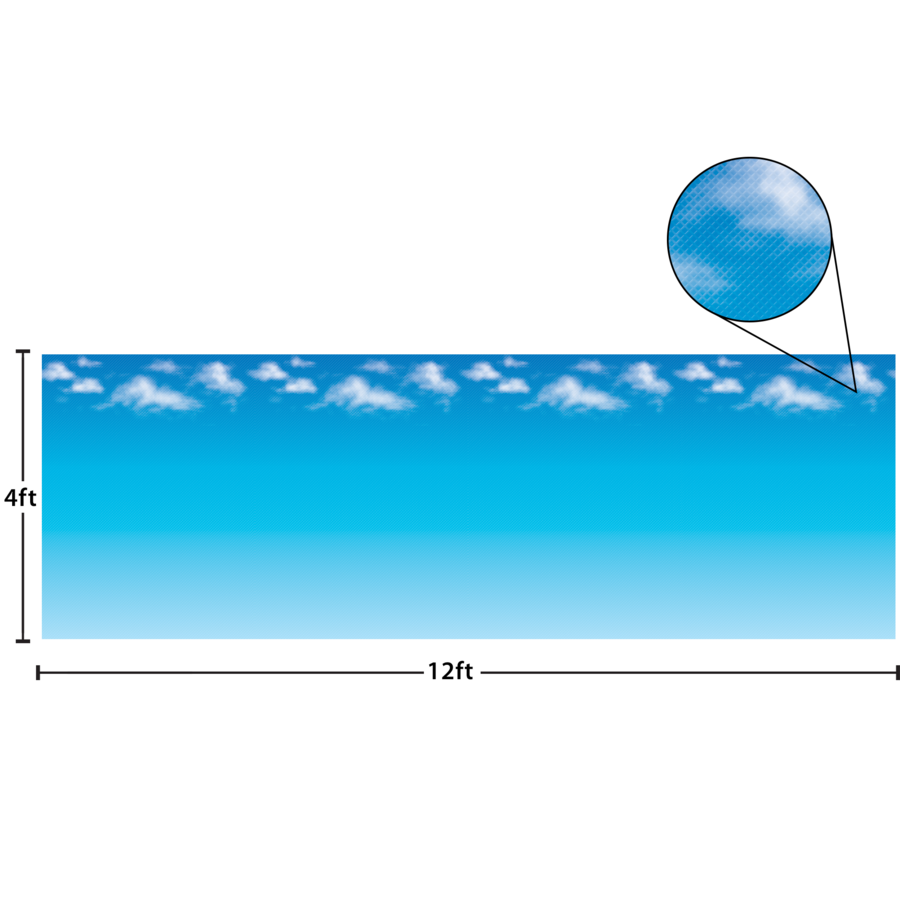 Clouds Better Than Paper Bulletin Board Roll TCR77367 Teacher