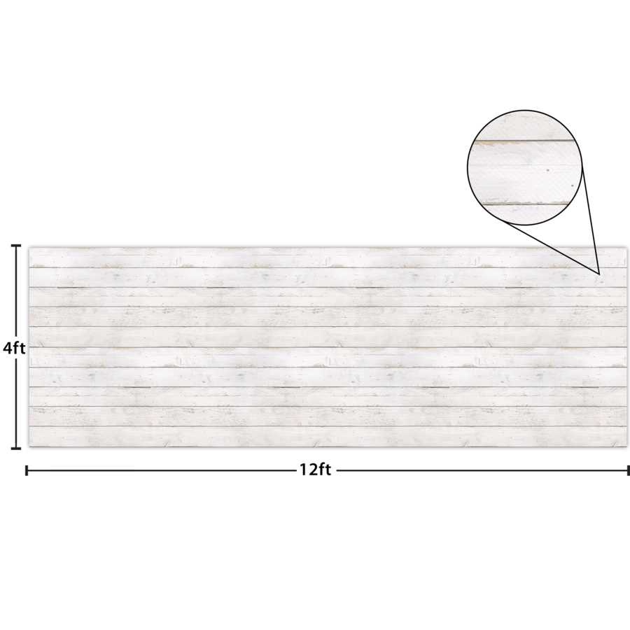 White Shiplap Better Than Paper Bulletin Board Roll TCR77498 Teacher Created Resources