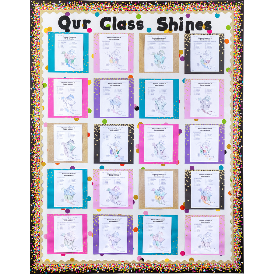 Confetti Better Than Paper Bulletin Board Roll TCR77896 Teacher