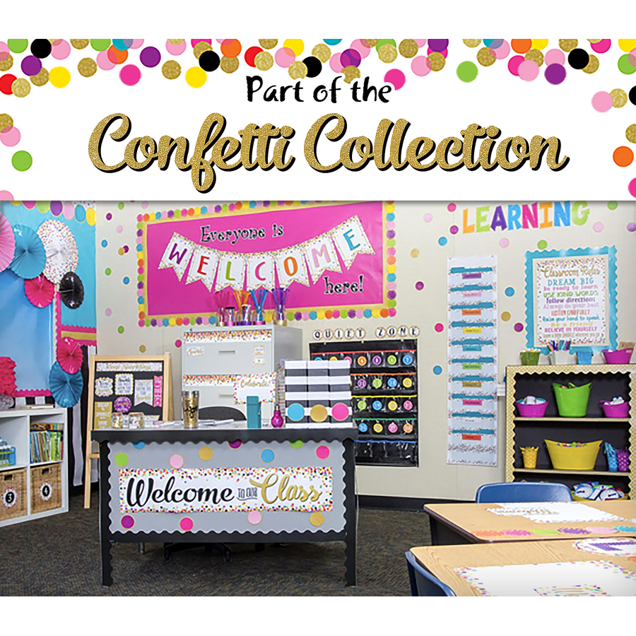 Confetti Better Than Paper Bulletin Board Roll TCR77896 Teacher