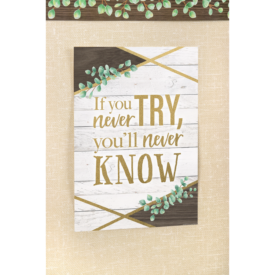 If You Never Try You Ll Never Know Positive Poster Tcr7979 Teacher Created Resources