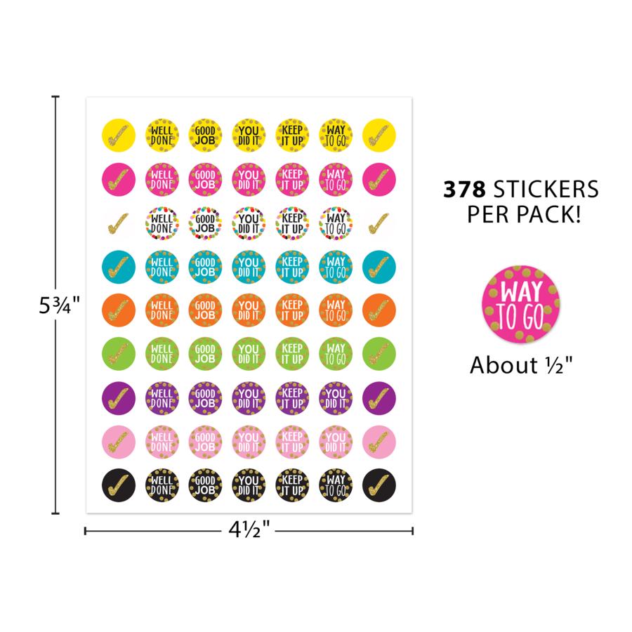 Confetti Mini Stickers TCR8724 Teacher Created Resources