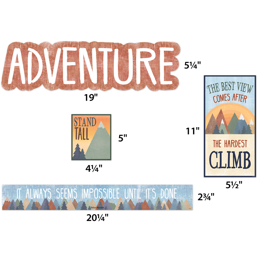 Moving Mountains Let the Adventure Begin Mini Bulletin Board TCR9143