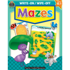 Mazes Write-On Wipe-Off Book