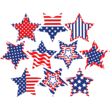 Patriotic Fancy Stars Accents