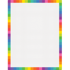 Colorful Blank Write-On/Wipe-Off Chart