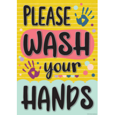 Please Wash Your Hands Positive Poster