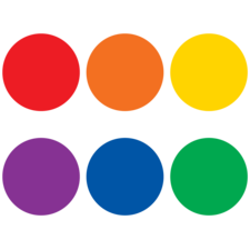 Spot On Carpet Markers Colorful Circles - 7"