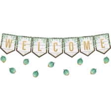 Eucalyptus Pennants Welcome Bulletin Board
