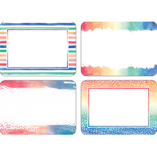 Watercolor Name Tags/Labels - Multi-Pack