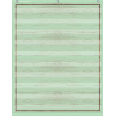 Mint Green Painted Wood 10 Pocket Chart