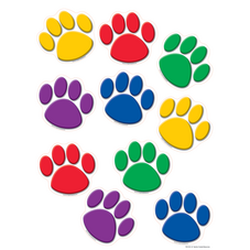 Colorful Paw Prints Accents