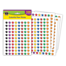 Colorful Paw Prints Mini Stickers