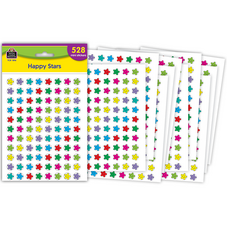 Smiley Stars Mini Stickers Valu-Pak