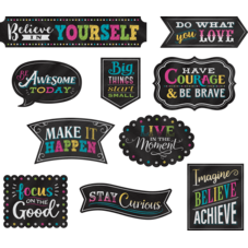Clingy Thingies Chalkboard Brights Positive Sayings Accents