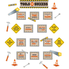 Under Construction Tools for Success Mini Bulletin Board