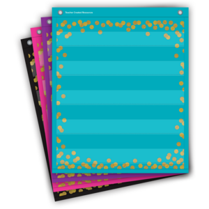 TCR20332 Confetti Colorful Magnetic Mini Pocket Charts Image