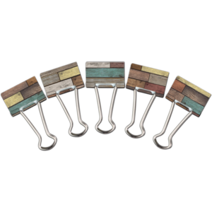 TCR20334 Reclaimed Wood Medium Binder Clips Image