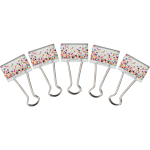 TCR20857 Confetti Medium Binder Clips Image