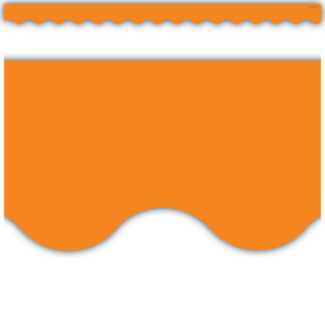 TCR2151 Orange Scalloped Border Trim Image