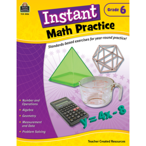 TCR2556 Instant Math Practice Grade 6 Image