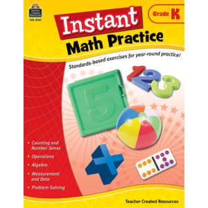 TCR2747 Instant Math Practice Grade K Image
