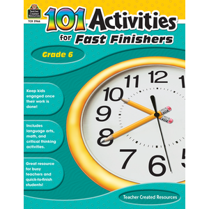 TCR2966 101 Activities For Fast Finishers Grade 6 Image