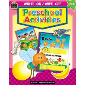 TCR3294 Preschool Activities Write-On Wipe-Off Book Image
