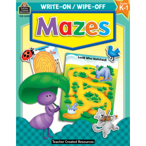 TCR3295 Mazes Write-On Wipe-Off Book Image