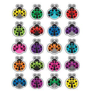 TCR5462 Colorful Ladybugs Stickers Image