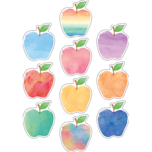 TCR5611 Watercolor Apples Accents Image