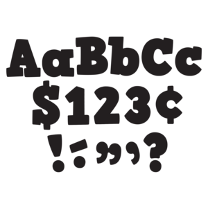 TCR5822 Black Bold Block 4" Letters Combo Pack Image