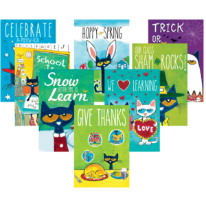 TCR60238 Pete the Cat Holiday and Seasonal Poster Set Image
