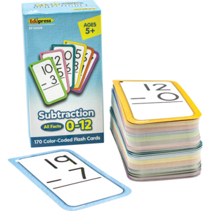 TCR62028 Subtraction Flash Cards - All Facts 0–12 Image