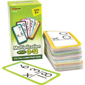 TCR62029 Multiplication Flash Cards - All Facts 0-12 Image