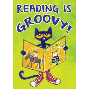 TCR63929 Pete the Cat Reading Is Groovy Positive Poster Image