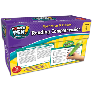 TCR6469 Power Pen Learning Cards: Reading Comprehension Grade 6 Image