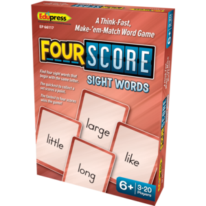 TCR66117 Four Score Card Game: Sight Words Image