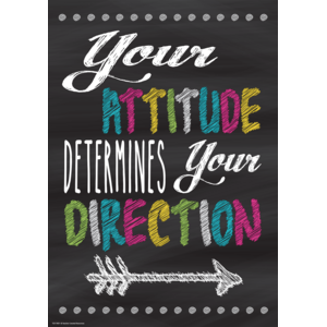 TCR7409 Your Attitude Determines Your Direction Positive Poster Image