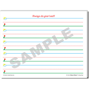 TCR76501 Smart Start K-1 Writing Paper: 100 Sheets Image