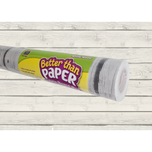 TCR77366 White Wood Better Than Paper Bulletin Board Roll Image