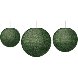 TCR77504 Boxwood Hanging Paper Lanterns Image