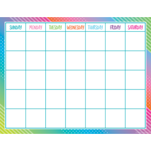 TCR7942 Colorful Vibes Calendar Chart Image