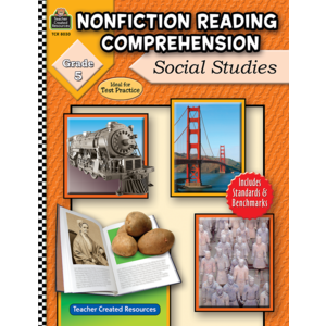 TCR8030 Nonfiction Reading Comprehension: Social Studies, Grade 5 Image