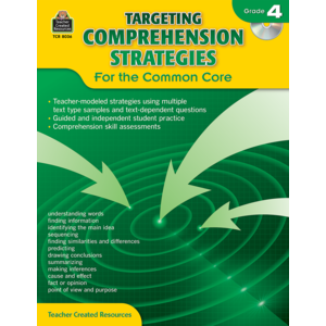 TCR8036 Targeting Comprehension Strategies for the Common Core Grade 4 Image