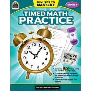 TCR8085 Minutes to Mastery - Timed Math Practice Grade 6 Image