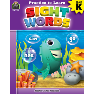 TCR8208 Practice to Learn: Sight Words Grade K Image